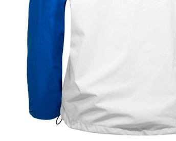 Cheap Man' S veste bleue Personnalisé coupe-vent Outdoor Cyclisme Zip Poids léger Windproof veste à capuche Sport de plein air de l'usure