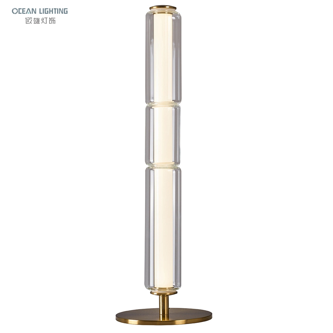 Ocean Lighting Indoor Bamboo Modern Luxury Glass LED Wall Lamp