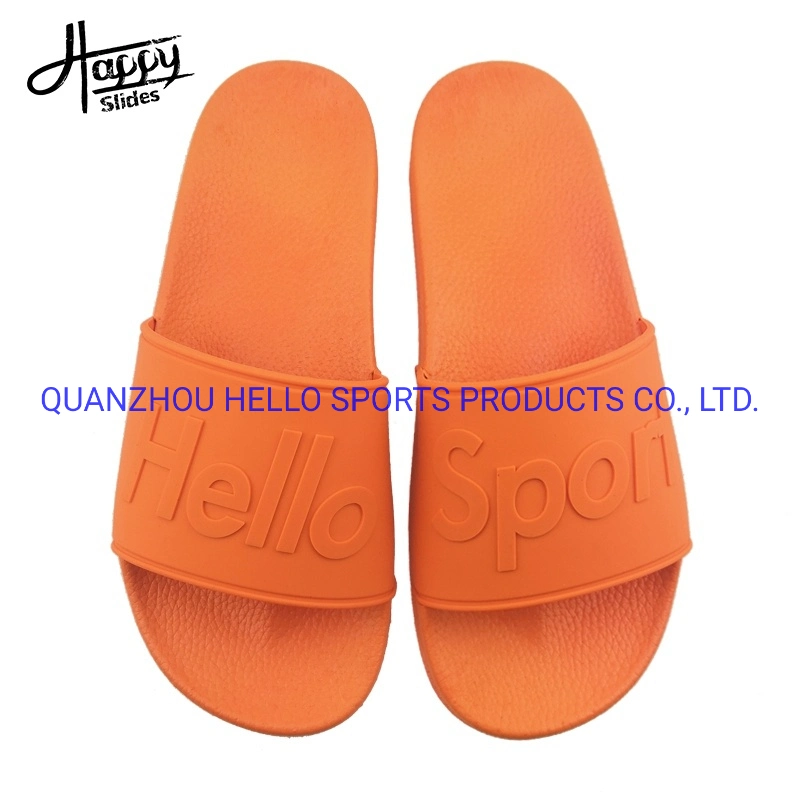 Happy Slides Custom Slipper Slides with Logo, Fashion EVA Nude Beach Branded PVC Slipper Shoes, New Foot Massage Slipper