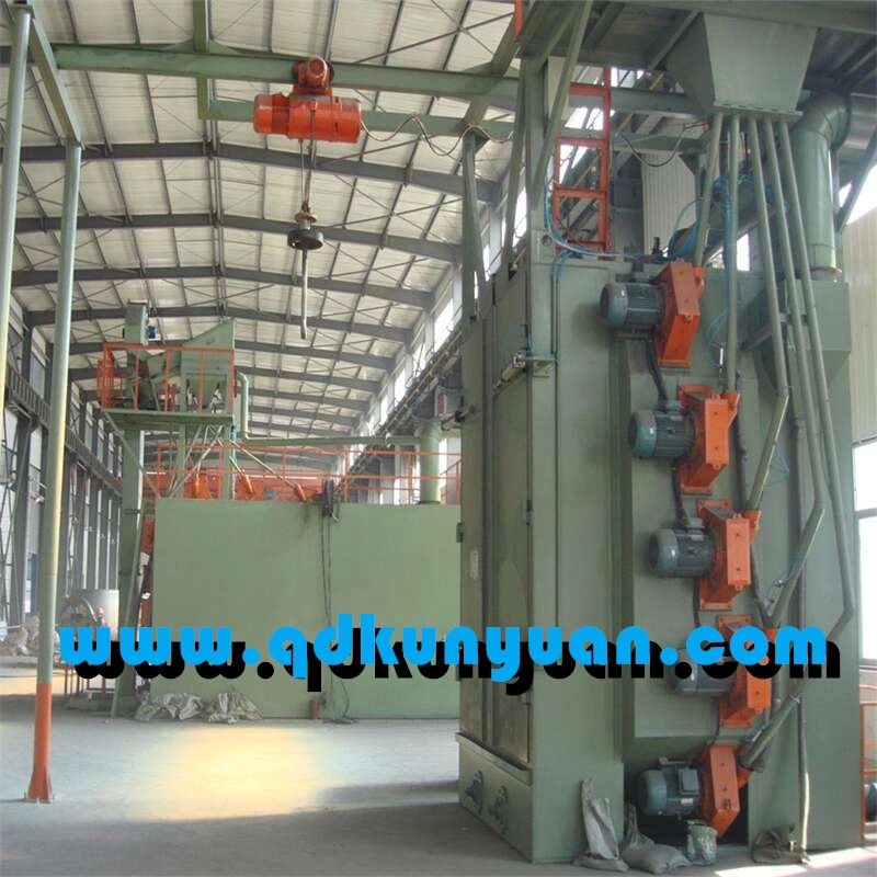 Hoist Hook Shot Blasting Machine for Casting Steel Structure Aluminum Parts Rust Cleaning Abrator