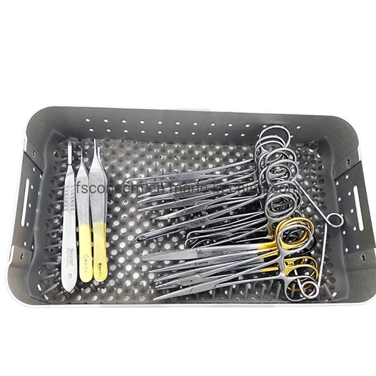 Medical Veterinary Soft Tissue Surgical Instruments Kit Veterinary Castration Instruments