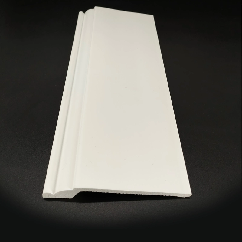 Plastic Skirting Baseboard Floor Floor Accessories Wall White High Density PS Polystyrene Foaming