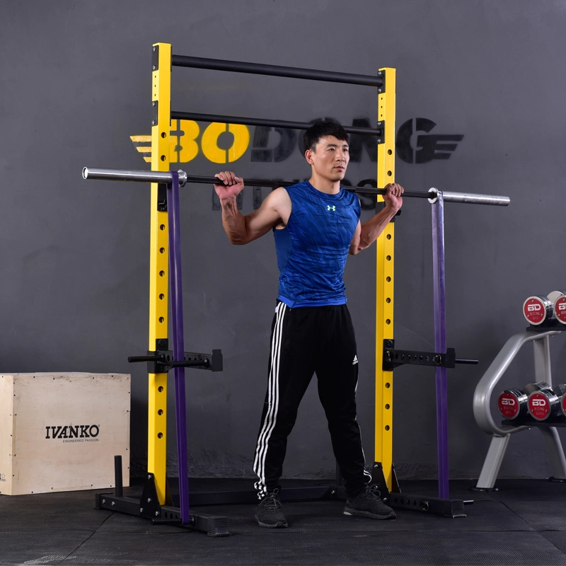 High quality/High cost performance Fitness Equipment Foldable Squat Rack Gym Exercise Barbell Squat Rack