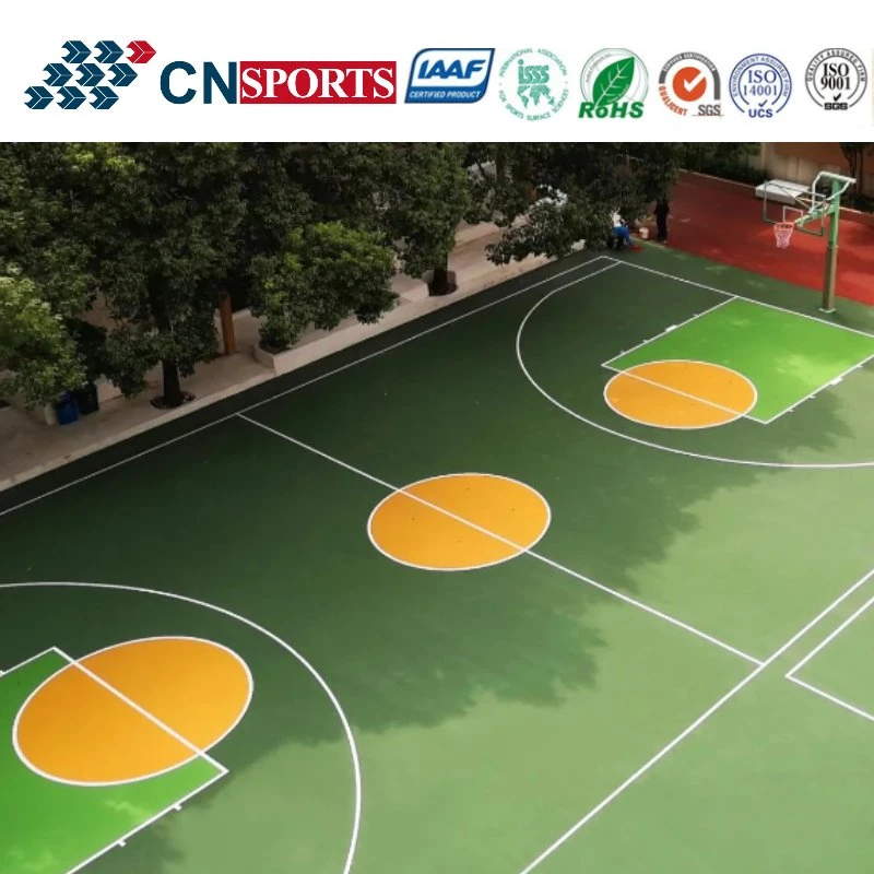 SI-PU Synthetisch Sportplatz Bodenbelag Material Basketball Courts Beschichtung Bodenbelag System