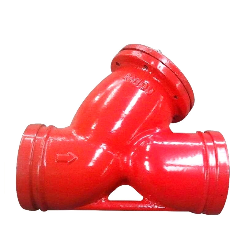 Cast Iron DIN3202 F1 Y Type Grooved Strainer/ Y Filter Pipe Fittings