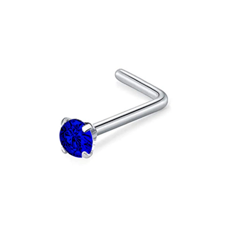 3mm Nose Stud L-Shaped Titanium Alloy Body Piercing