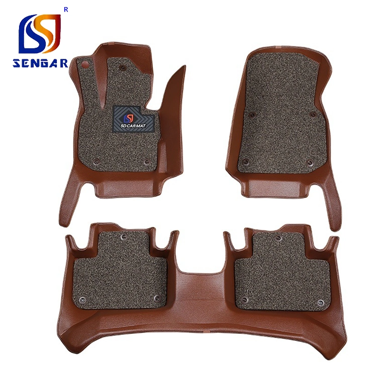 Custom Set of 4 Car Carpet Floor Mat with Non-Slip Back