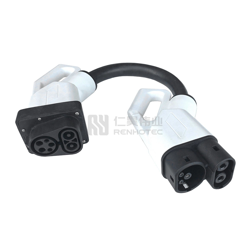 CCS Combo2 Plug to CCS Combo1 Socket 150A Adapter with 0.2 Meters Cable