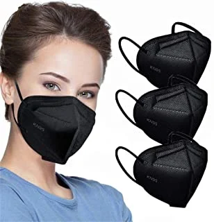 KN95 Disposable Face Mask 25 Pack - Miuphro 5-Ply Breathable Safety Masks Against Pm2.5, Dispoasable Respirator Protection Mask for Men and Women