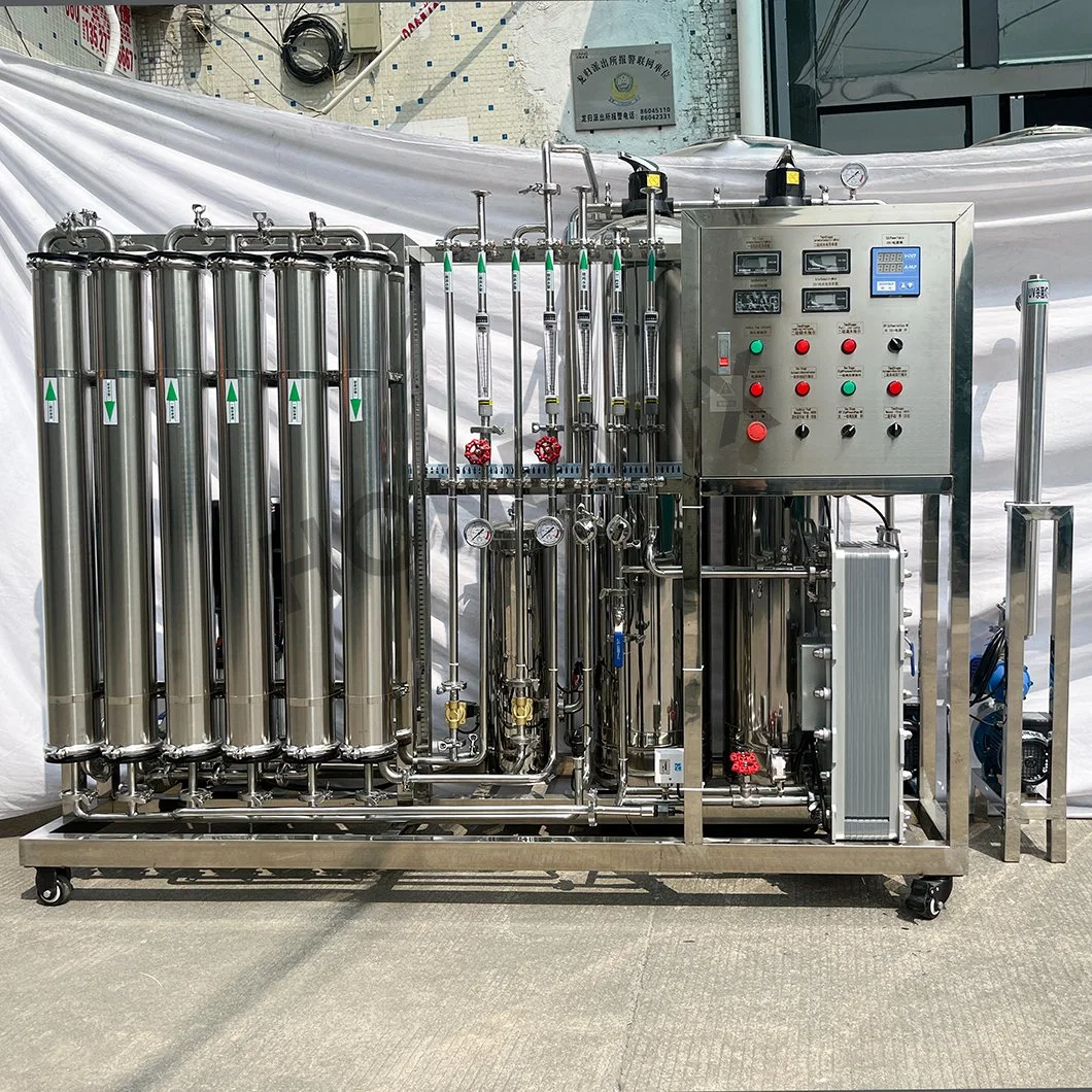 Honemix de acero inoxidable de la Planta Industrial RO 500 lph EDI Tratamiento de aguas superficiales de la máquina con membrana importados