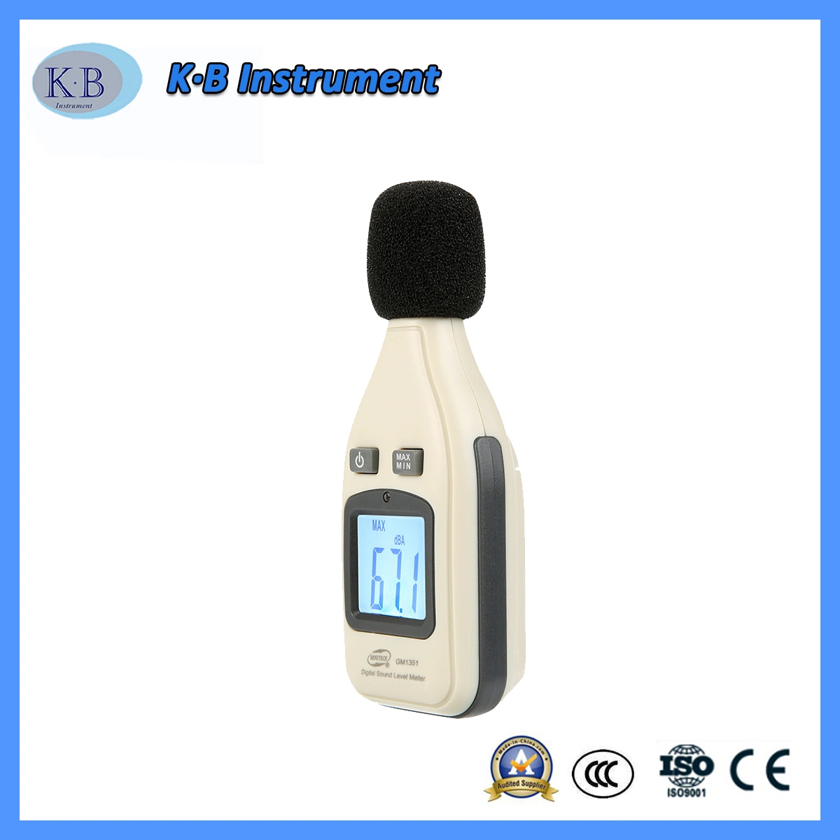 Portable LCD Digital Sound Level Meter Decibel Data Logger 30-130dB with USB