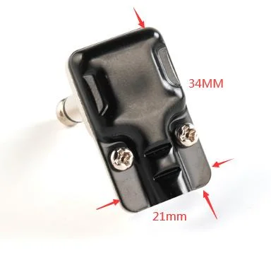 1/4 Mono rechtwinkliger Nickel-Pfannenstecker für Effektpedale Gitarren-Patchkabel