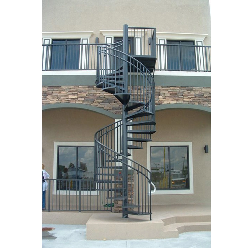 Outdoor Iron Spiral Staircase Decorative Anti-Rust Steel Staircase