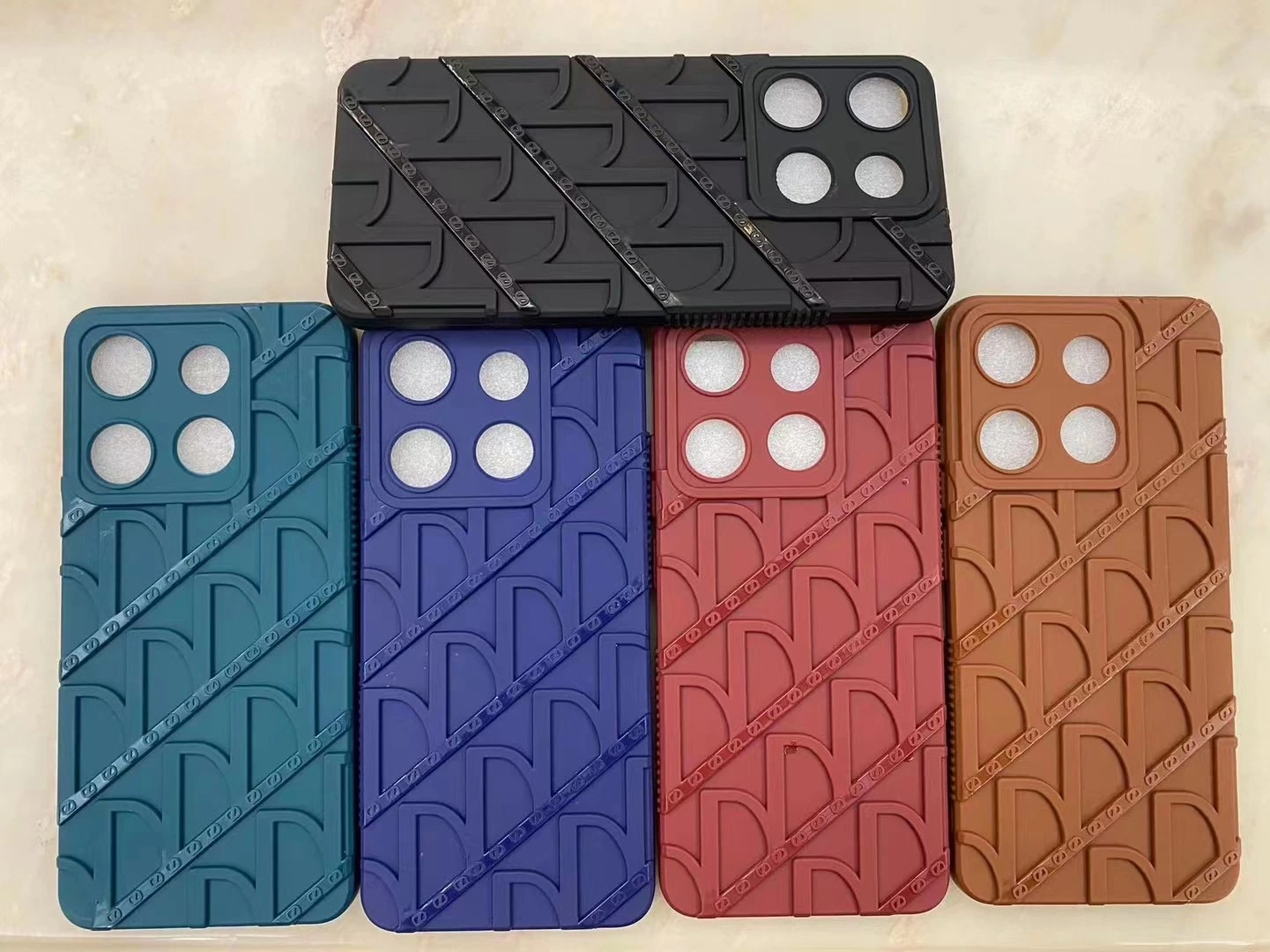 2023 New Macaron Carcasa Mobile Phone Accessories Shockproof Bumper Back Protector with Colorful Design Phone Case for Itel Tecno Hot Series Fundas