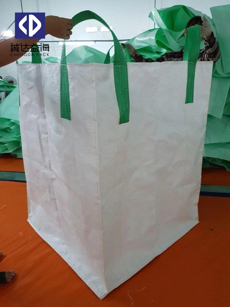 Polypropylene FIBC Big Bulk Packing 1000kg Capacity PP Woven Bag for Chemical Industry Lime Powder Agriculture Grain Corn Maize Mineral Feed Fertilizer