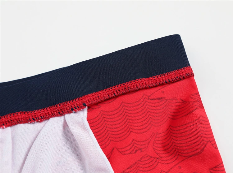 Maillot De Bain Boy Swim Suits Boxer Trunks Swimsuit Surf Banadores Red Whale Swim Shorts