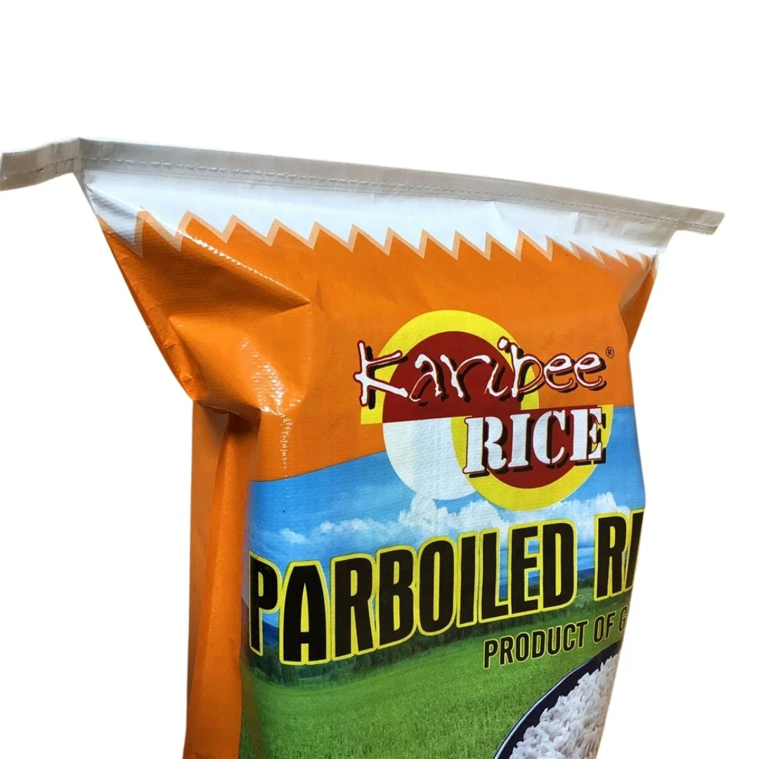 Saco de plástico à prova de água certificado BRC de 10 kg 50 kg, BOPP, impresso a várias cores Saco para embalagem de farinha de arroz