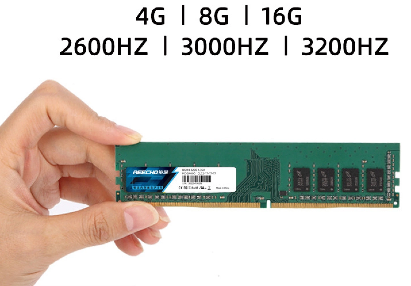 DDR4 16g 3200MHz 288pin Compatible with 2400/2600/3000MHz RAM Memory Module