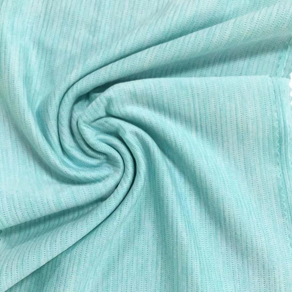 92% Polyester 8% Spandex Single Jersey Stripe Muslin Fabric Cloth Material Knitwear Fabric