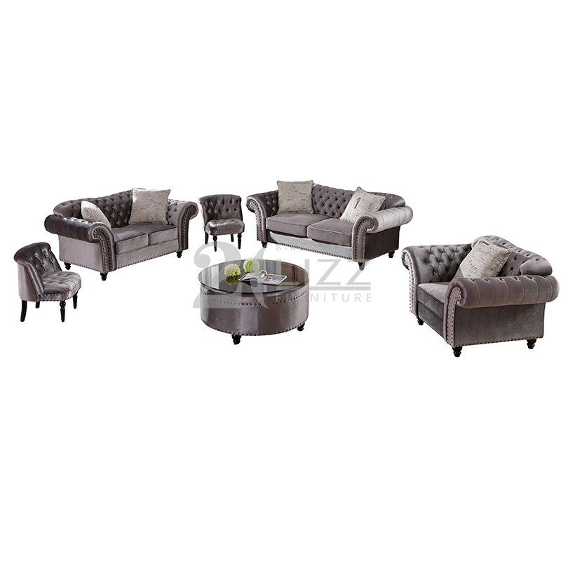 Promotion Wholesale/Supplier Home Decoration Living Room Furniture Velvet Sofa