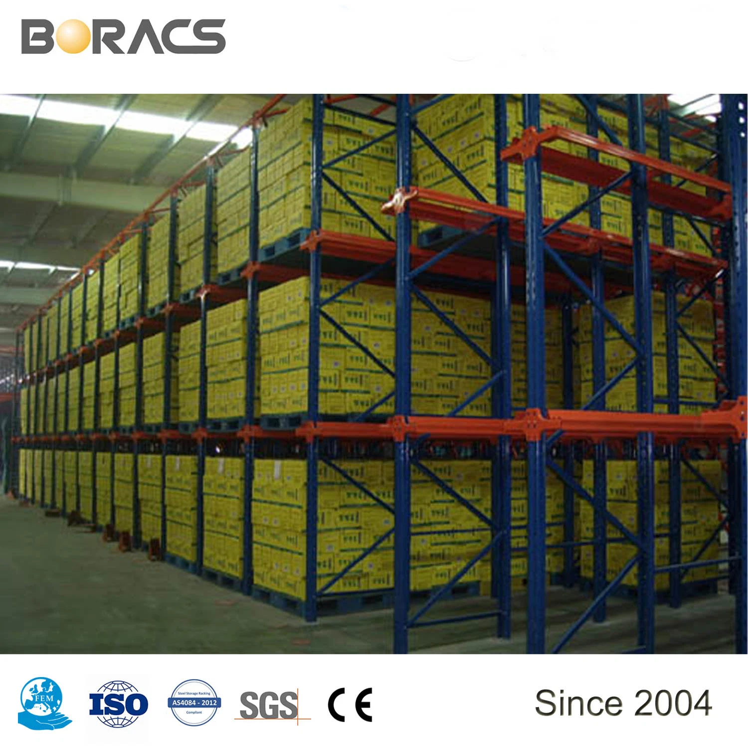 Heavy Duty Warehouse Used Drive in Pallet Storage Racking