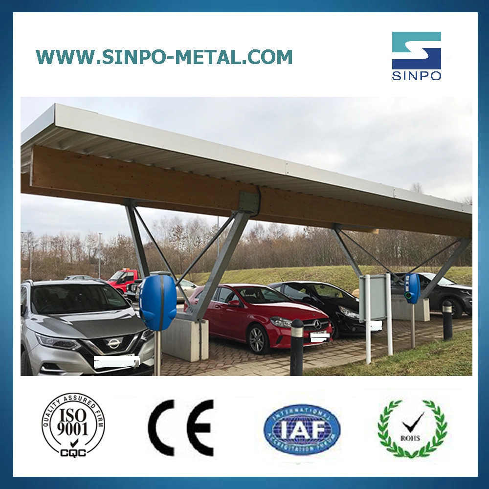 Expandable Solar Carport for Single and Double Parking Spaces