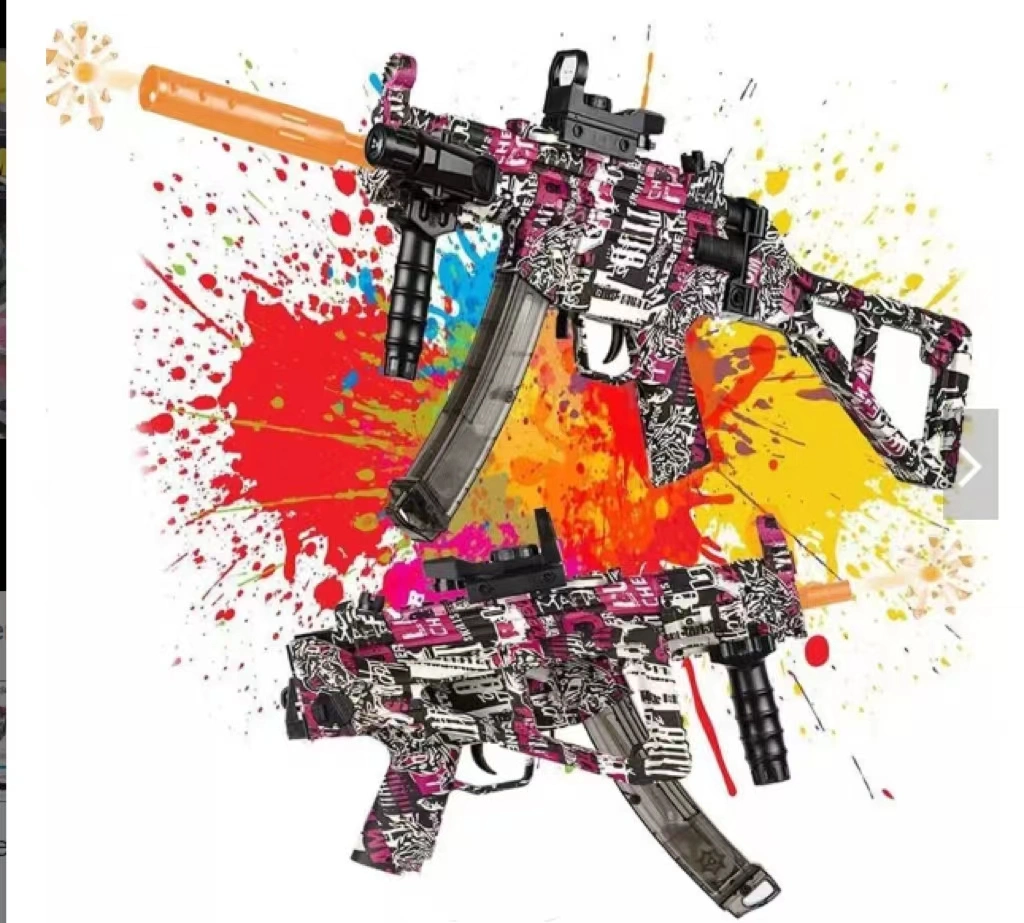 2024 Vente à chaud MP5K Sniper fusil Pellet plastique Airsoof canons Pistolet à jouets pour boule de gel à motif de gel pour adulte Water Gell