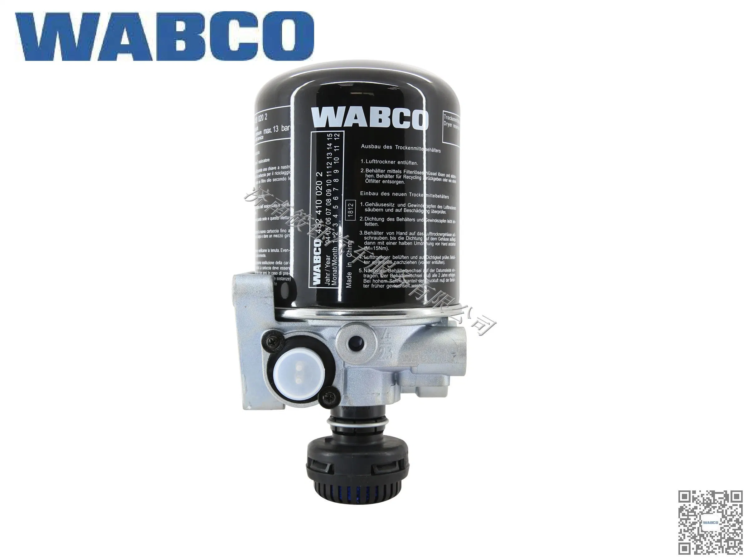 WABCO Lufttrockner 4324101020 1020ad Factory 4324101021 4324101022 4324101027 BE Verwendet für Beiben DAF Evobus FAW Auto Parts