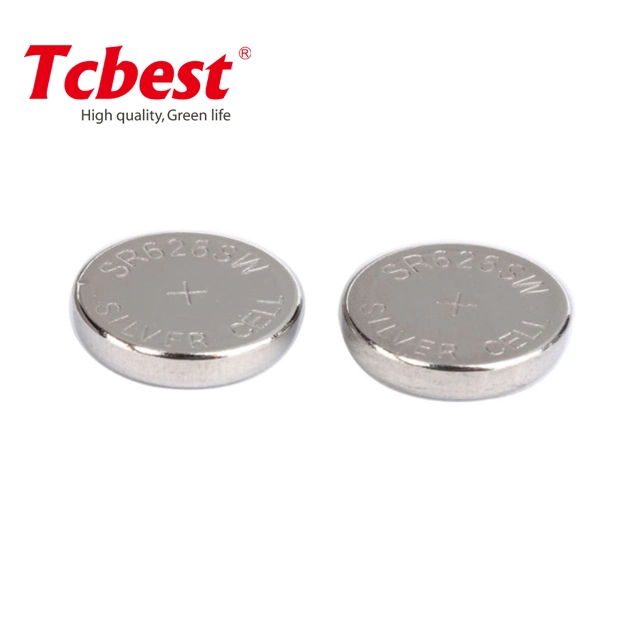 Factory Direct 1.55V Silver Oxide Sr626 377 Zinc Air Button Cell Primary Battery Coin Cell 1.55V Battery with CE for Hearing Aid or Watch