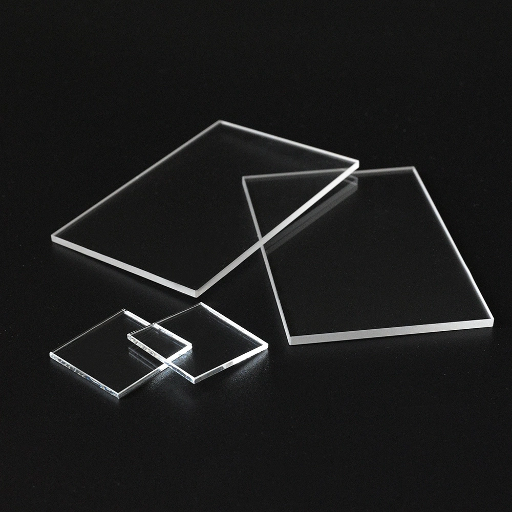 Cheap1-10mm Thickness Square Transparent UVC Quartz Glass Plate for Lamp