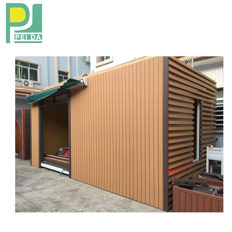 Co-Extrusion impermeable de PVC revestimiento de madera blanca Panel de pared exterior