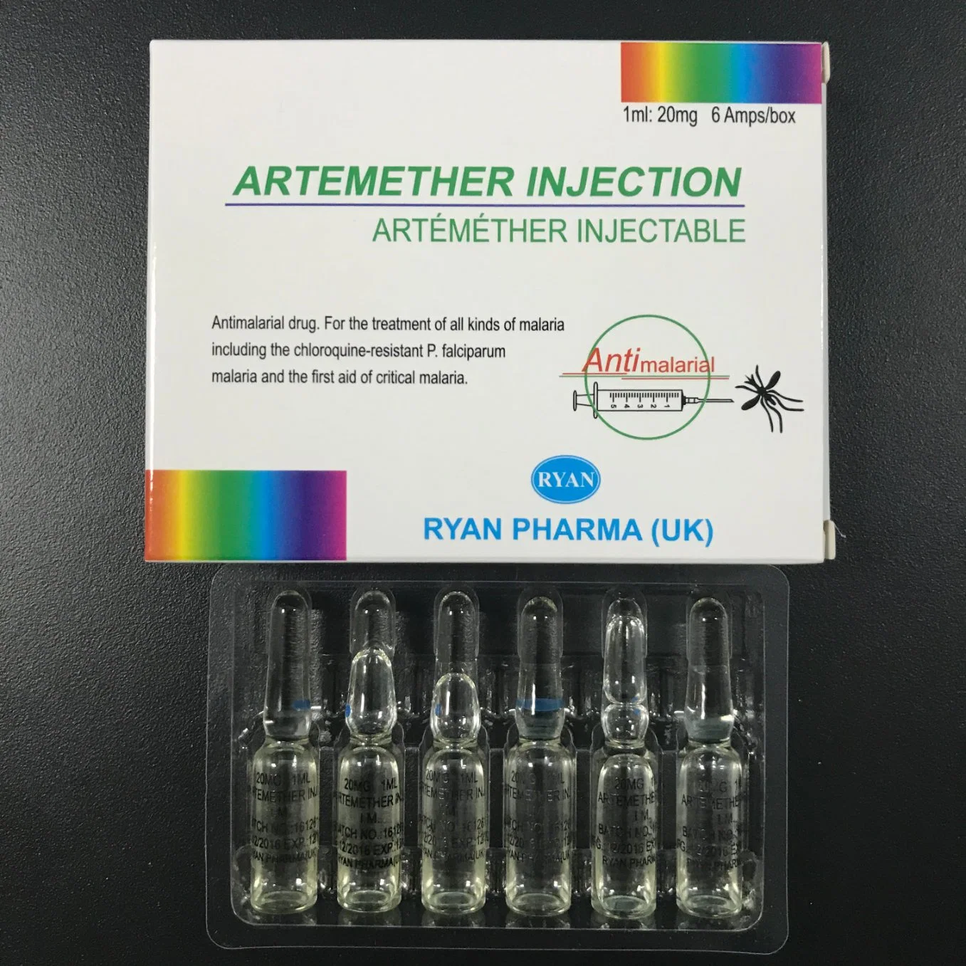 Arteether Injection 1ml 20mg/40mg/80mg