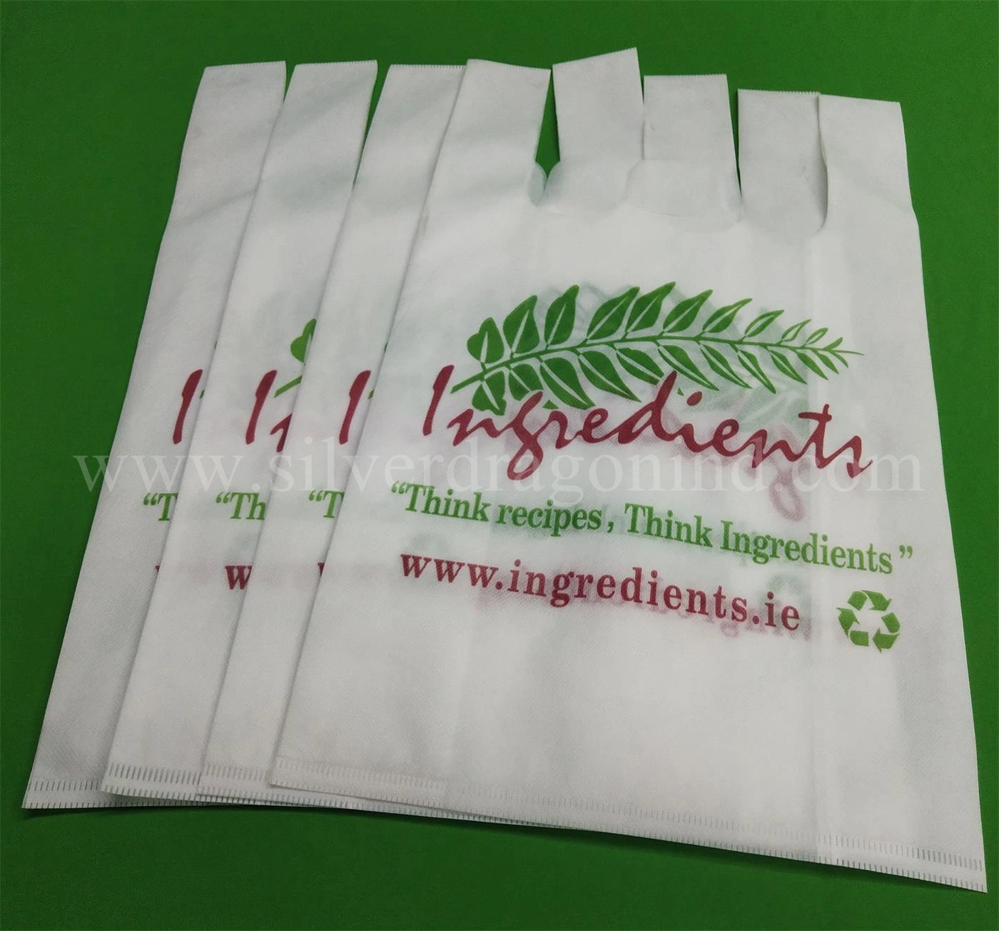 Custom Printed Non-Woven Shopping Bag T-Shirt Bag