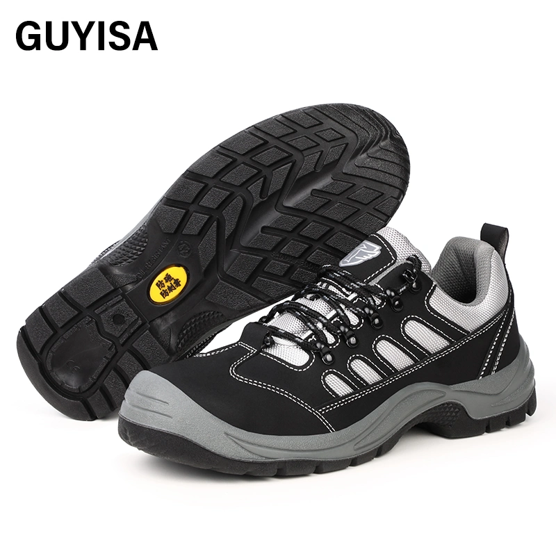 Guyisa Factory Price Direct Sale Wear - Resistant Acid - Alkali - Resistant Microfiber Leather Upper Puncture - Resistant Steel