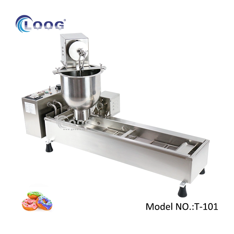 Industrial Electric Donut Makers Professional Electric Donut Fryer Commercial Automatic Single Row Conveyor Donut Making Kitchen Equipment