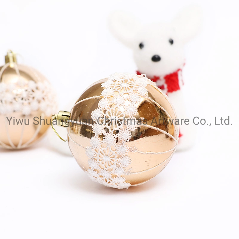 New Design High Sales Christmas Shiny Painted Ball for Holiday Wedding Party Decoration Supplies Hook Ornament Craft Gifts