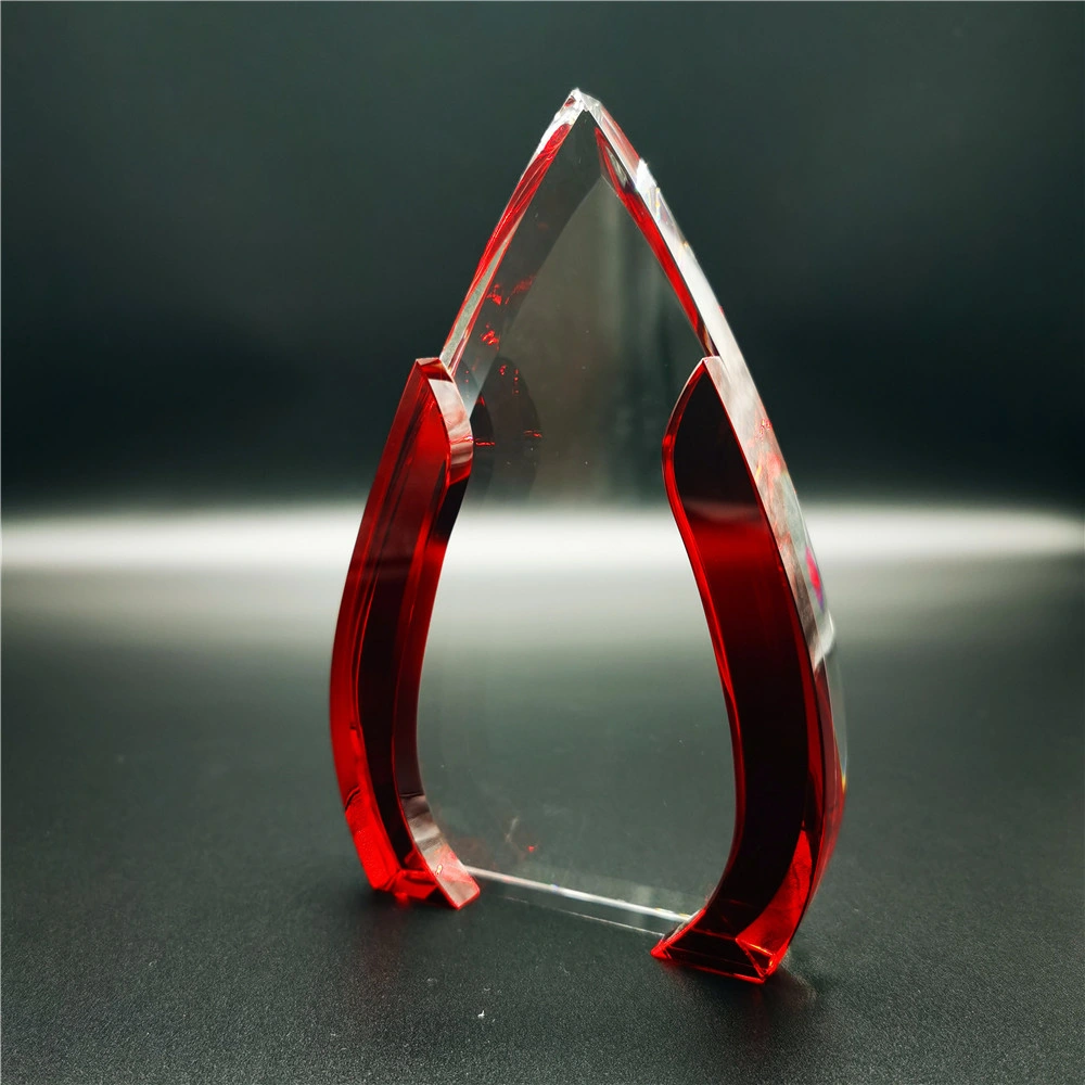 Elliptical Optical Crystal Glass Trophy