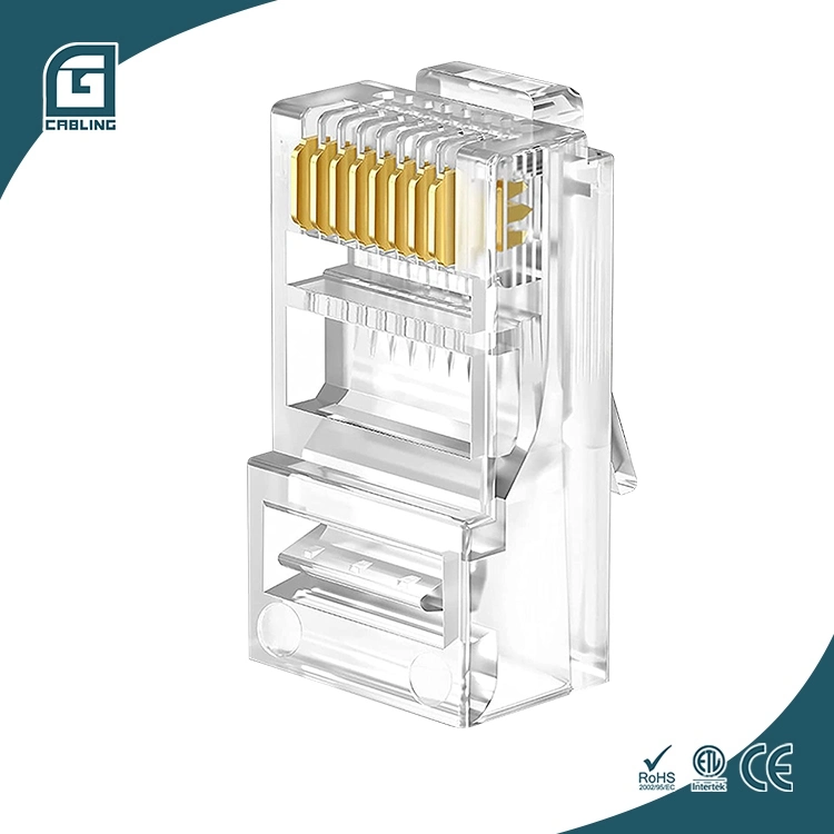 Gcabling UTP RJ45 Cat 6 Straight Plug for Cat 6 Cable with RJ45 Connector