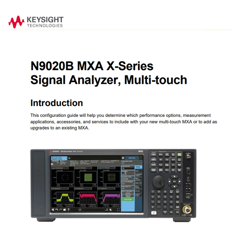 N9020b Analyseur de signaux 50 GHz Calibrage de test de dispositif sans fil