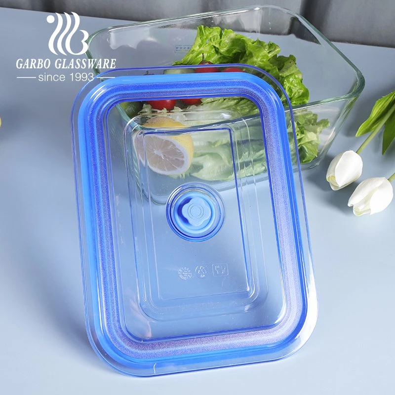 Water Proof Sealed Borosilicate Glass Container Heat Resistant Lunch Box Microwave Safe Glassware