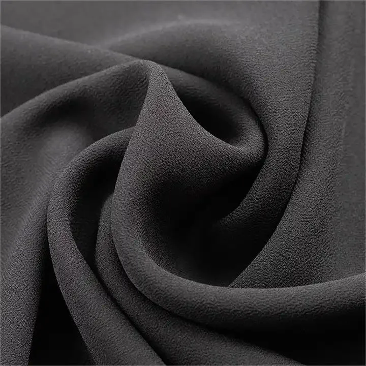 Breathable Fashion Silk Chiffon Fabric Shiny 100% Polyester Woven Soft Silk Chiffon Fabric