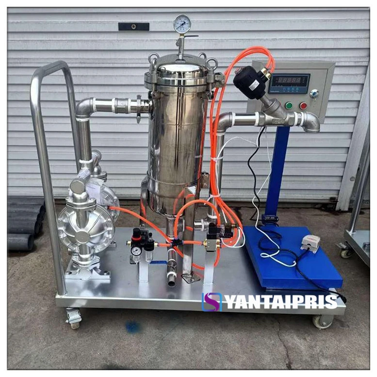 Water Based Ink Pressure Bag Filter with Filling and Weighing System