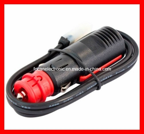 Red Head Germany Auto Car Cigarette Lighter Plug with Cable and Connector/Car Adapter Plug