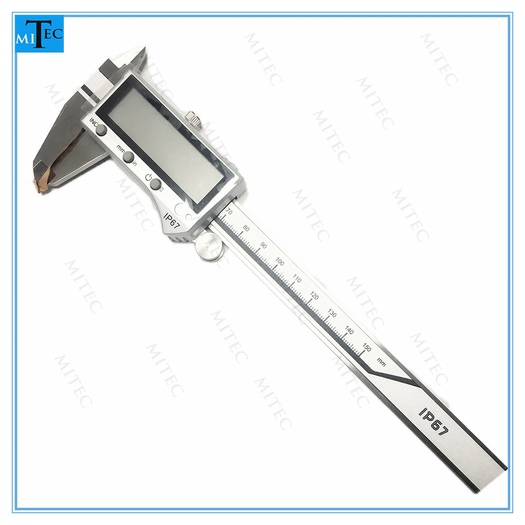 China Factory IP67 Big Display Waterproof Electronic Digital Vernier Caliper Inch/Metric