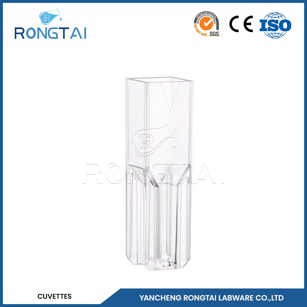 Rongtai Labware Wholesale/Supplierr Plastic Cuvette Cheap China 4.5ml 10mm Laboratory Plastic Cuvettes