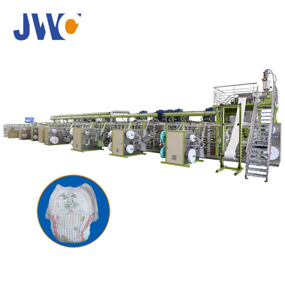 Jwc-Llk600-Sv-H Hot Selling Advanced Technique High Performance Baby Diapers Production Line