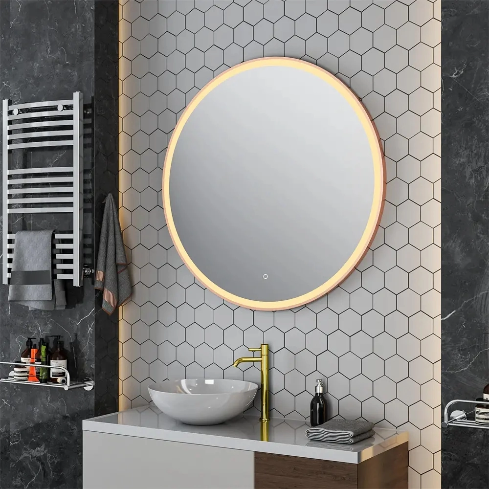 Hôtel Salle de bain Miroir intelligent anti-buée éclairé par LED Vente chaude Design Fabricant en gros de miroirs de salle de bain à LED Miroir de maquillage pour coiffeuse