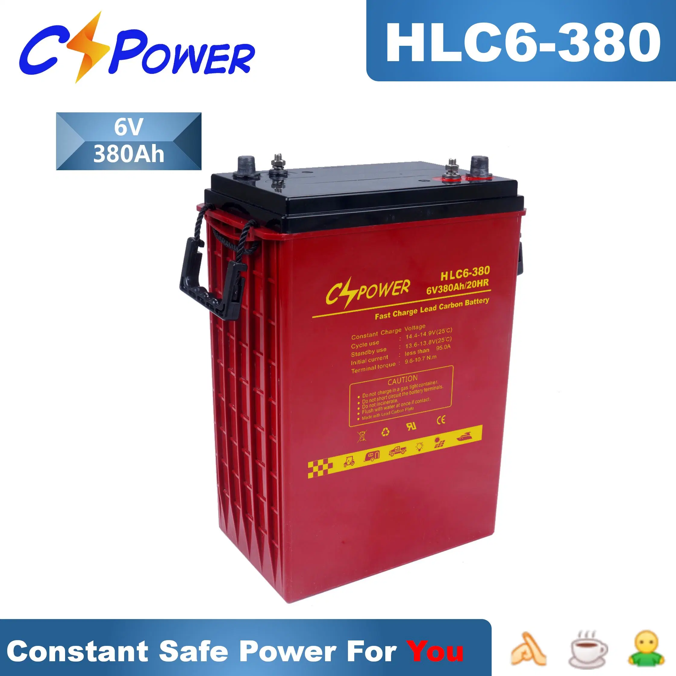 Cspower Battery Fast Charge Long Life Lead Carbon Battery Hlc 6-400