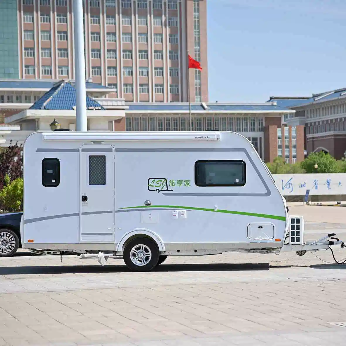 Side Loading Enclosed ATV Camper Trailers with Boat Rack Bicycle Holder