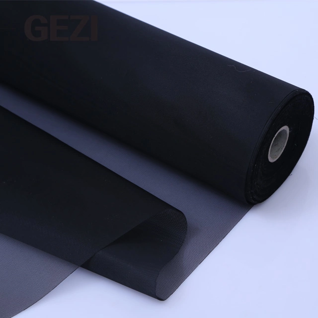 Fireproof Fiberglass Black Color Polyester Black Anti Pollen Mosquito for Clean Air Fiberglass Mesh Cloth